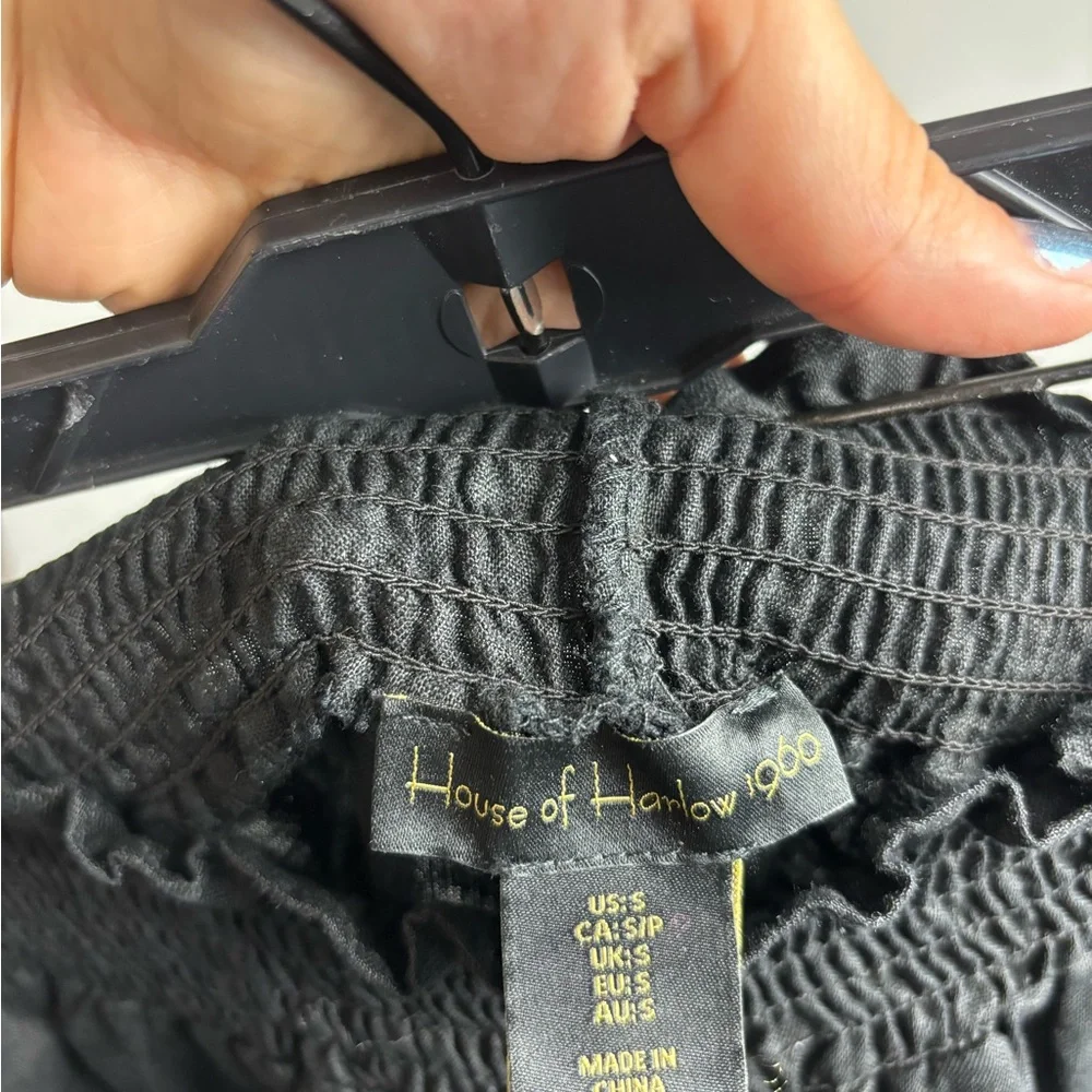 House of Harlow 1960 Black linen pants‎